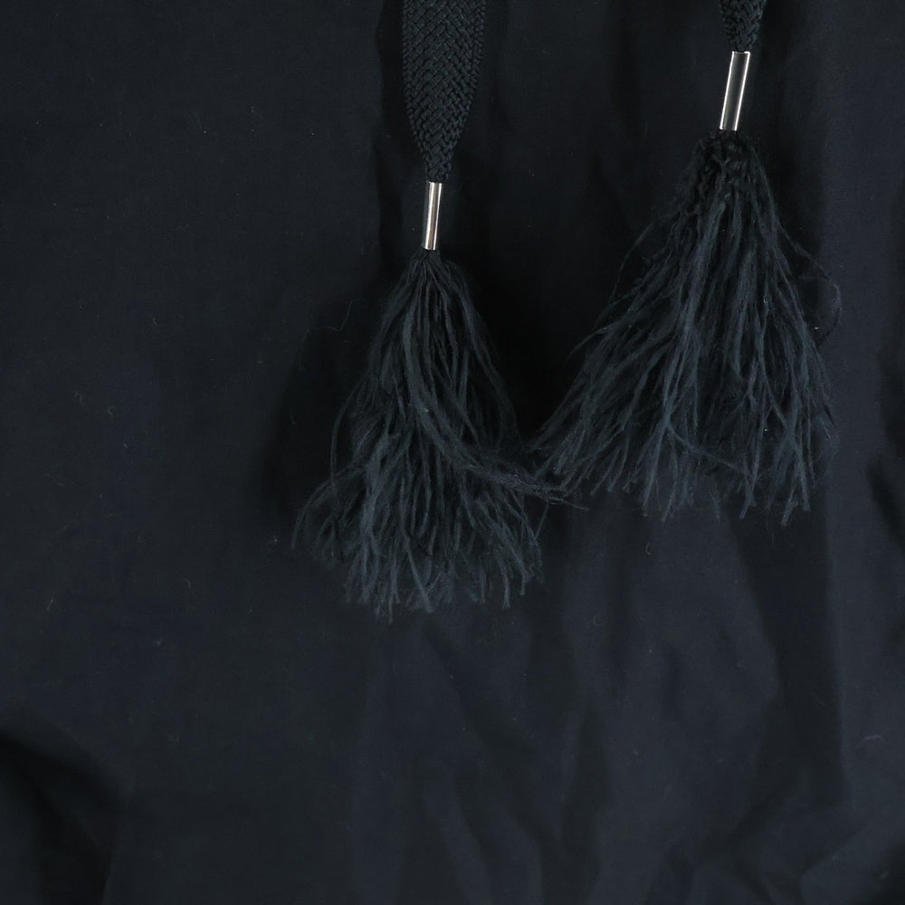 Sacai(サカイ) 18SS 異素材切替 スウェット ナイロン フーディー パーカー ブラック レディース 18-03620