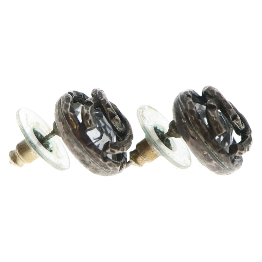 CHANEL(シャネル) Coco Round Metal Stud Earrings ココ ラウンドメタル スタッドイヤリング ピアス シルバー レディース