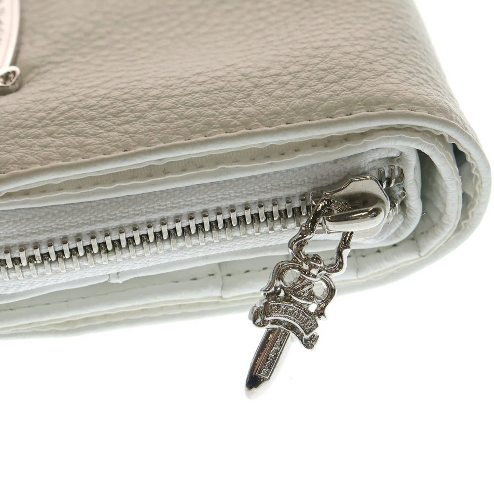 CHROME HEARTS(クロムハーツ) SQ ZIP BILL スクエアジップビル レザーウォレット 財布 ホワイト