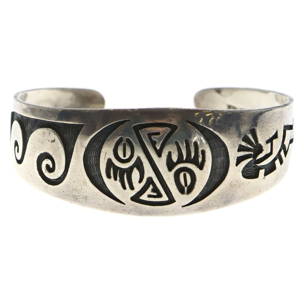 インディアンジュエリー　ホピ　Hopi バングル INDIAN JEWELRY(インディアンジュエリー) Hopi ホピ族 人型 波型