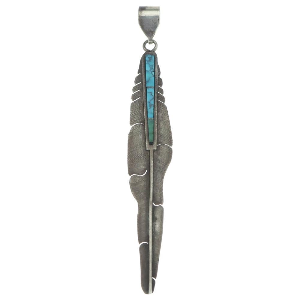INDIAN JEWELRY(インディアンジュエリー) Michael Kirk マイケルカーク イスレタ族 ペンダントトップ ブルー/シルバー
