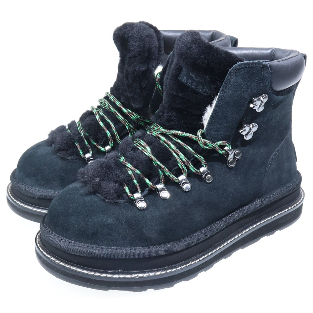 UGG(アグ) × Sacai Hiker Boots 1178390 ハイカー ハイカット ブーツ ブラック