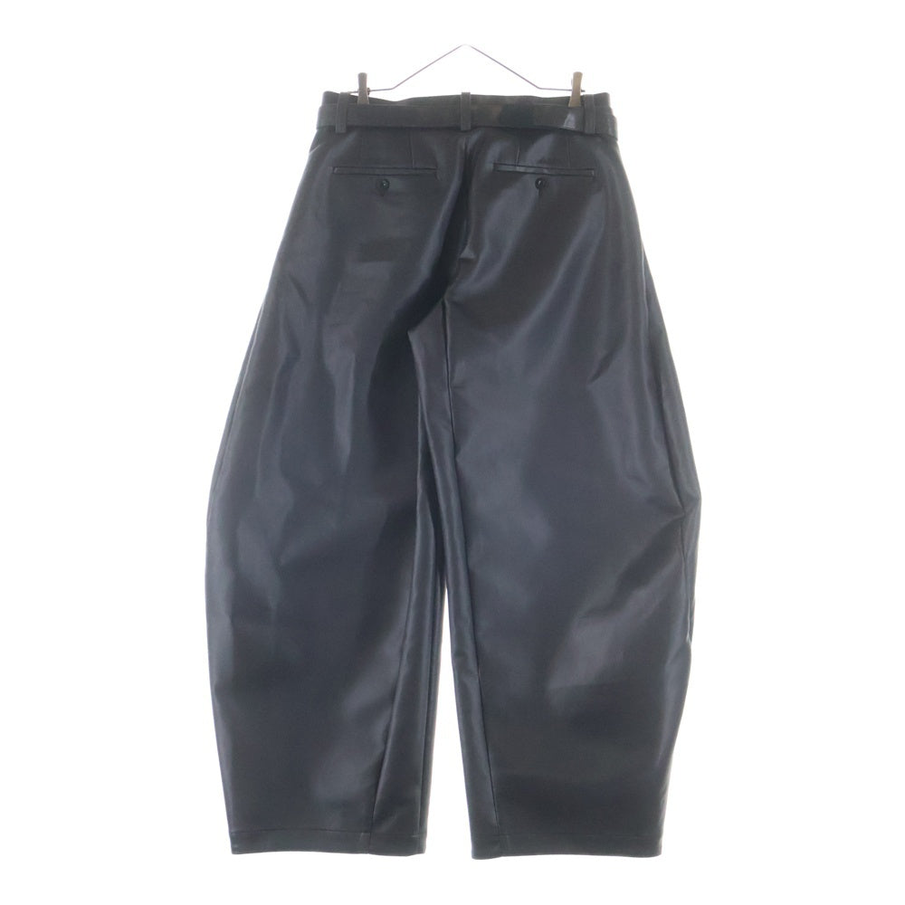 Sacai(サカイ) 26SS Faux Leather Pants 26-03907M レザー パンツ ブラック