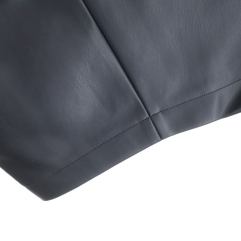 Sacai(サカイ) 25AW Faux Leather Pants 25-03750M サイドポケット レザー パンツ ブラック