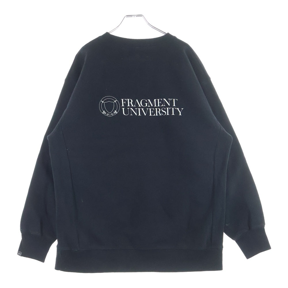 FRAGMENT DESIGN(フラグメントデザイン) FRGMT UNV C/N SWEAT クルーネックスウェット トレーナー ブラック FRGMT-S2