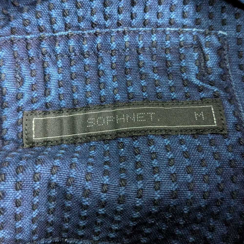SOPH.(ソフネット) 20-21AW DENIM BIG BAND COLLAR SHIRT デニム ビッグバンドカラー 長袖シャツ インディゴ SOPH-202003