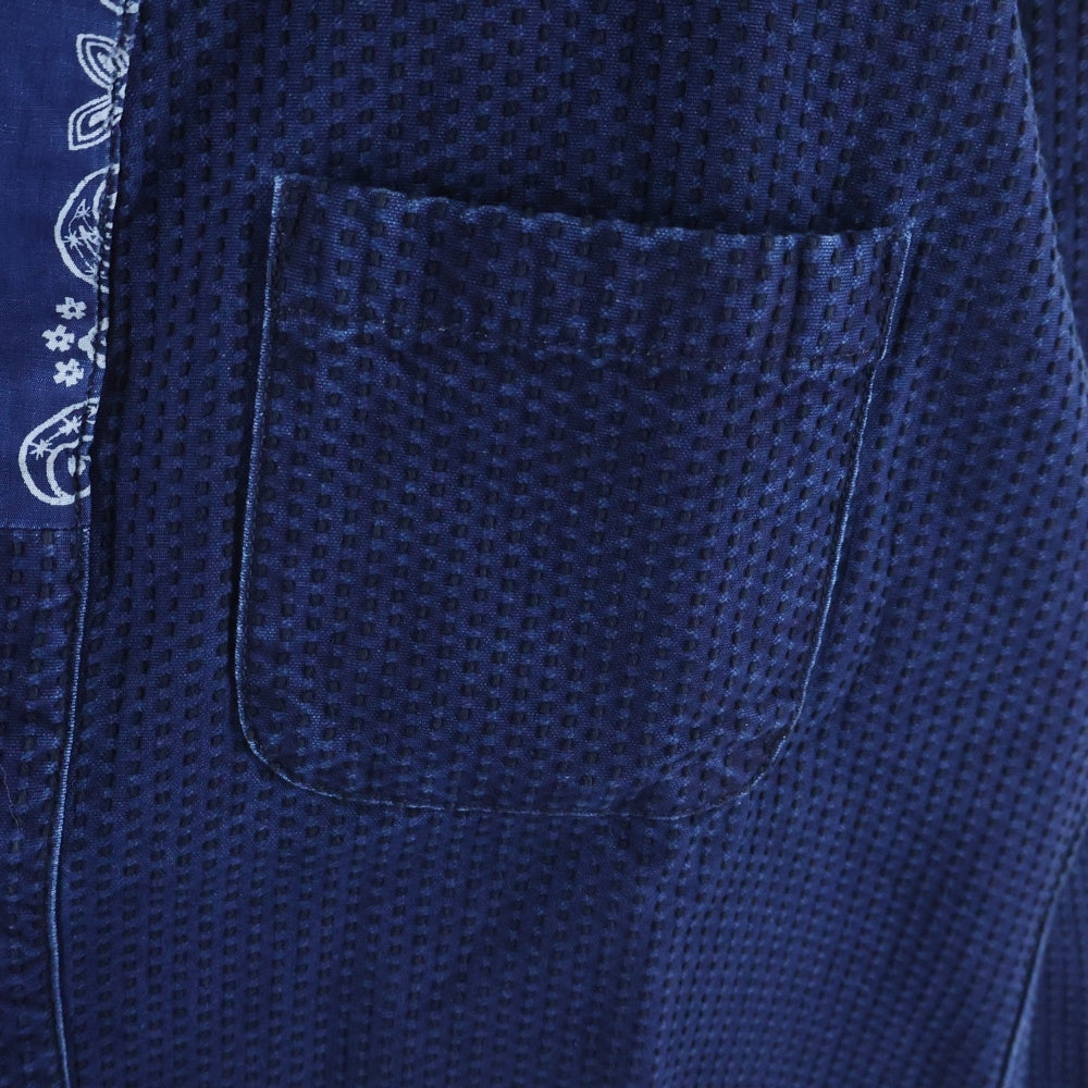 SOPH.(ソフネット) 20-21AW DENIM BIG BAND COLLAR SHIRT デニム ビッグバンドカラー 長袖シャツ インディゴ SOPH-202003