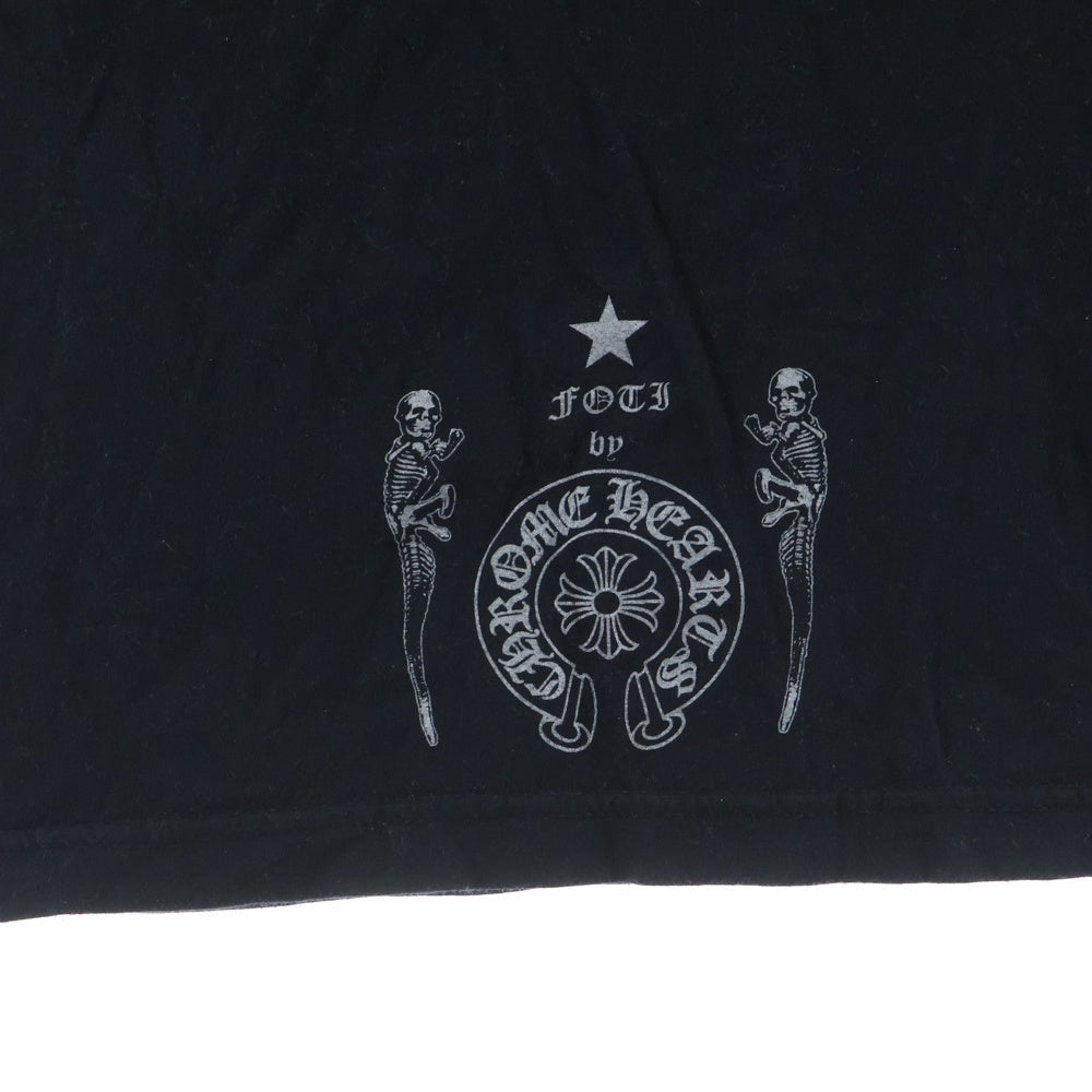 CHROME HEARTS(クロムハーツ) FOTI フロントプリント 半袖Tシャツ カットソー ブラック
