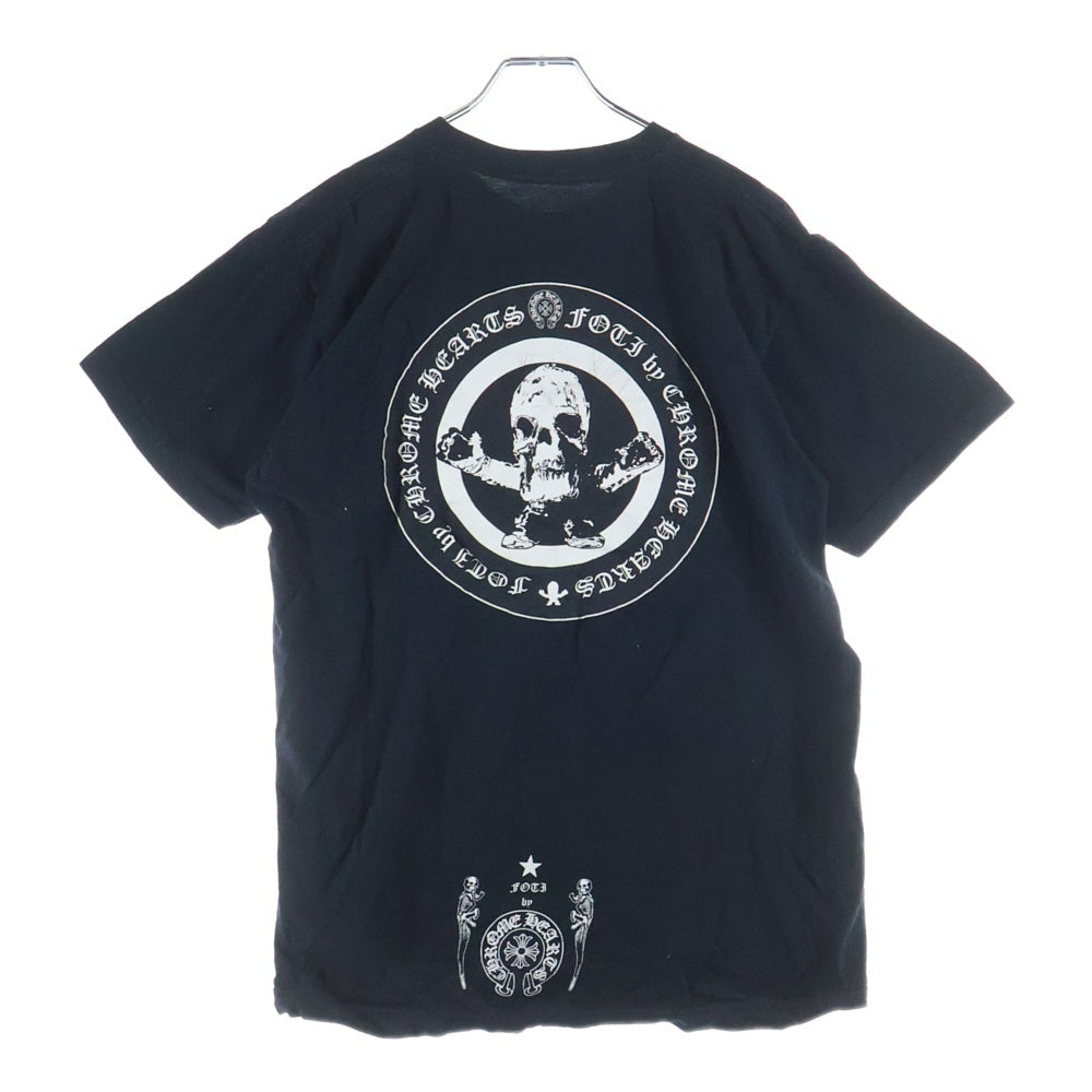 CHROME HEARTS(クロムハーツ) FOTI ホースシュー バックプリント 半袖Tシャツ カットソー ブラック