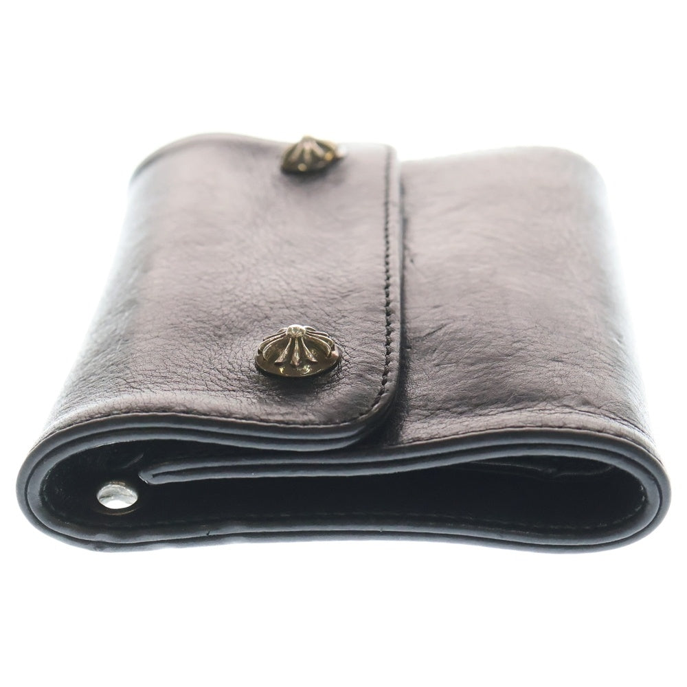 CHROME HEARTS(クロムハーツ) WAVE MINI ウェーブミニ レザーウォレット 財布 ブラック