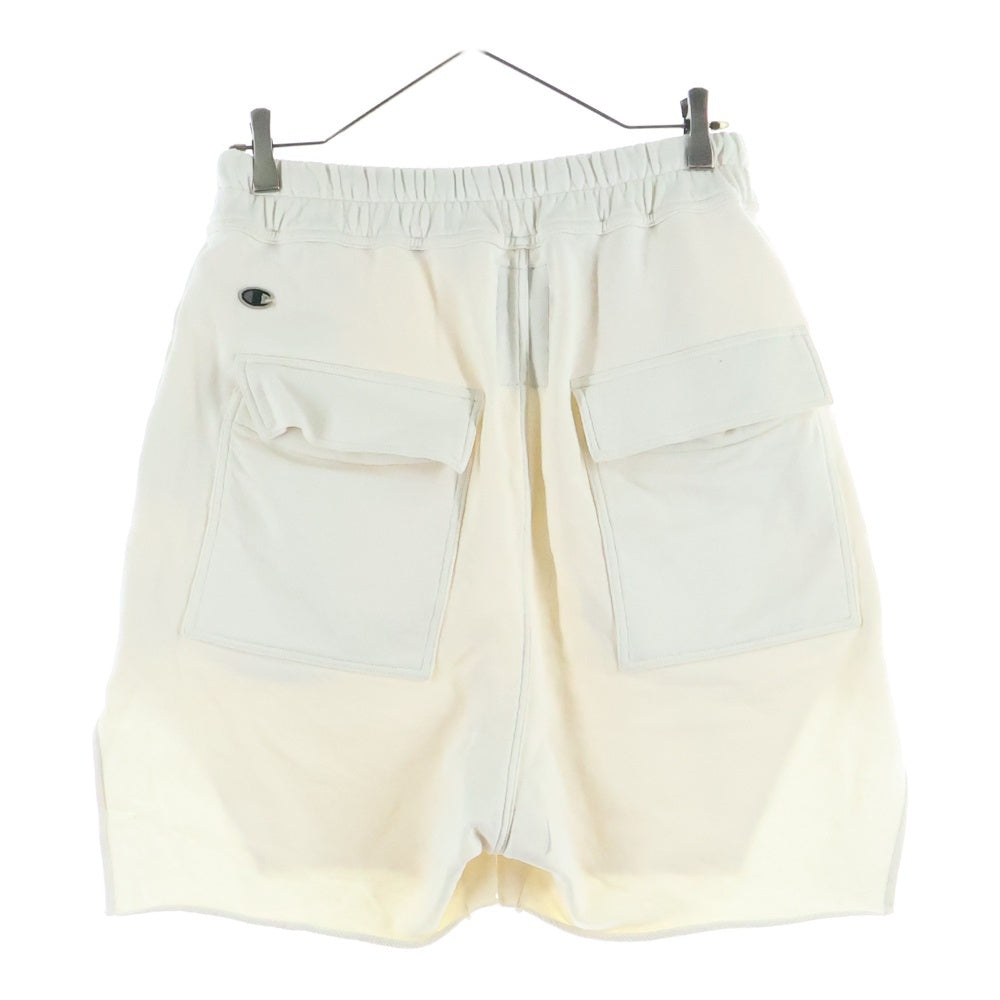 Rick Owens(リックオウエンス) ×Champion チャンピオン ベベルドポッズハーフパンツ ホワイト CM01D9240-CHFE