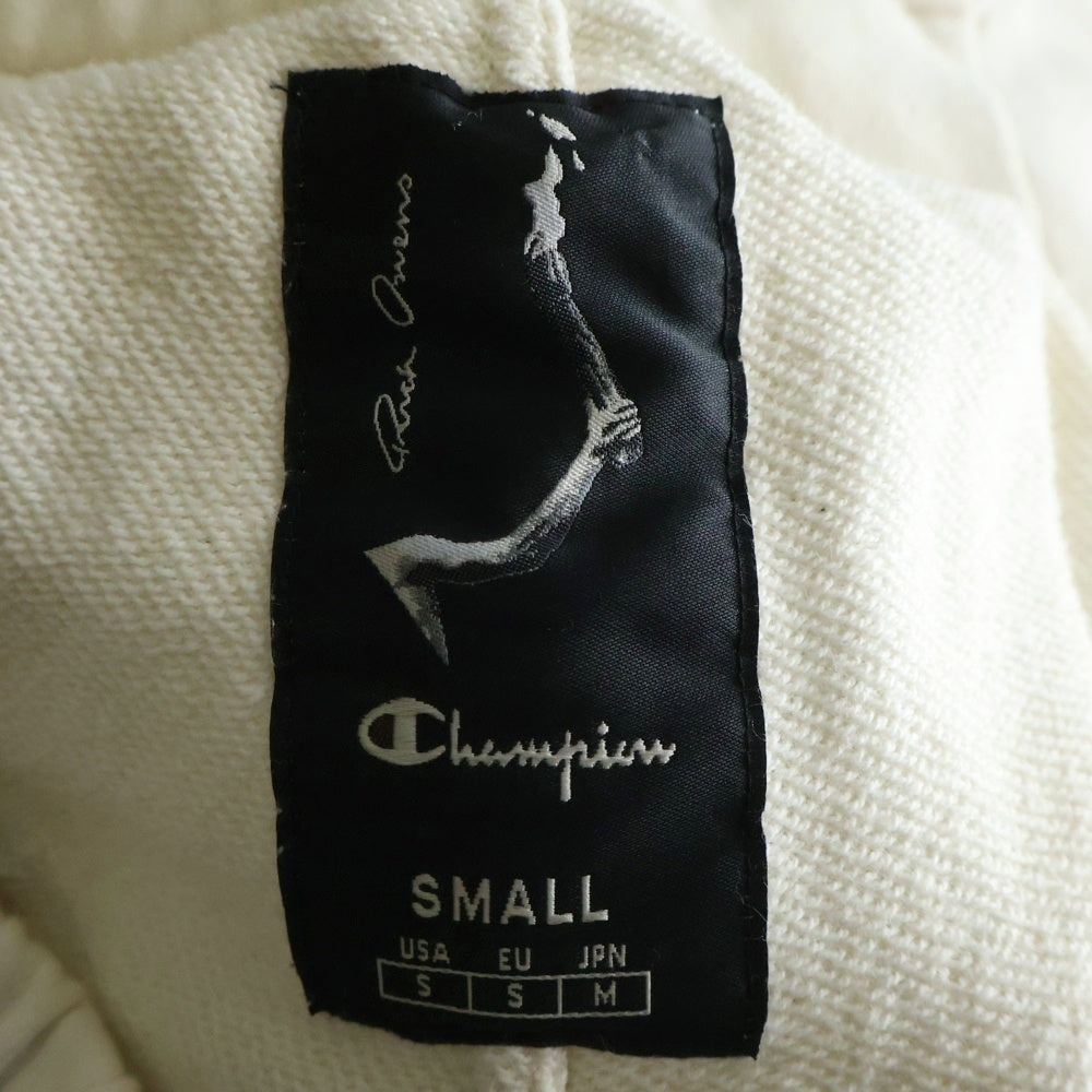 Rick Owens(リックオウエンス) ×Champion チャンピオン ベベルドポッズハーフパンツ ホワイト CM01D9240-CHFE