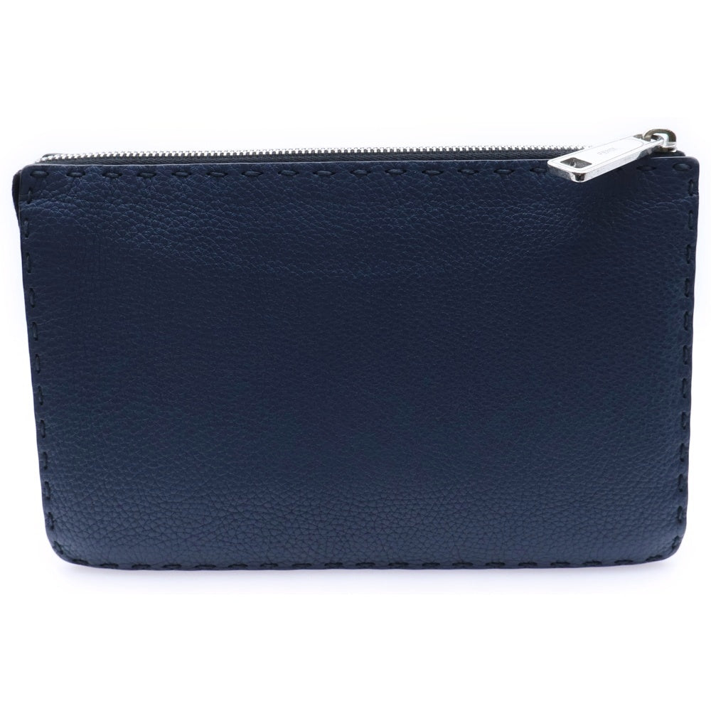 FENDI(フェンディ) セレリア レザー クラッチバッグ ブルー 7VA350-O7N-189-10429