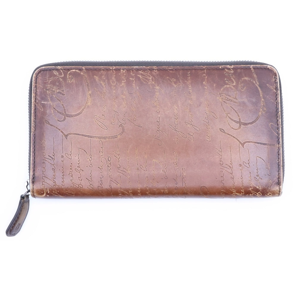 Berluti(ベルルッティ) ITAUBA イタウバ スクリットレザー ロングウォレット 長財布 ブラウン