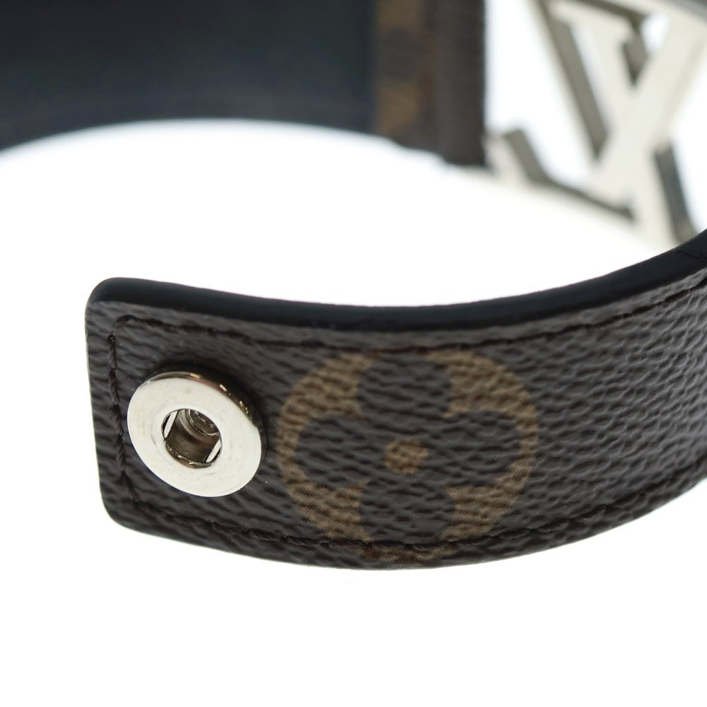 LOUIS VUITTON(ルイヴィトン) ブラスレ ホッケンハイム レザーブレスレット ブラウン/シルバー BC1167 レディース
