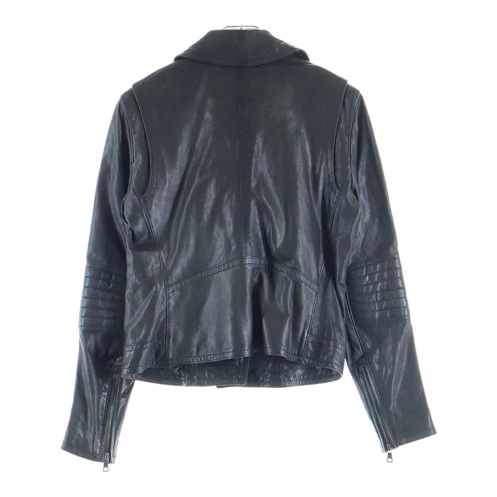 COACH(コーチ) ラムレザー ダブルライダースジャケット ブラック レディース