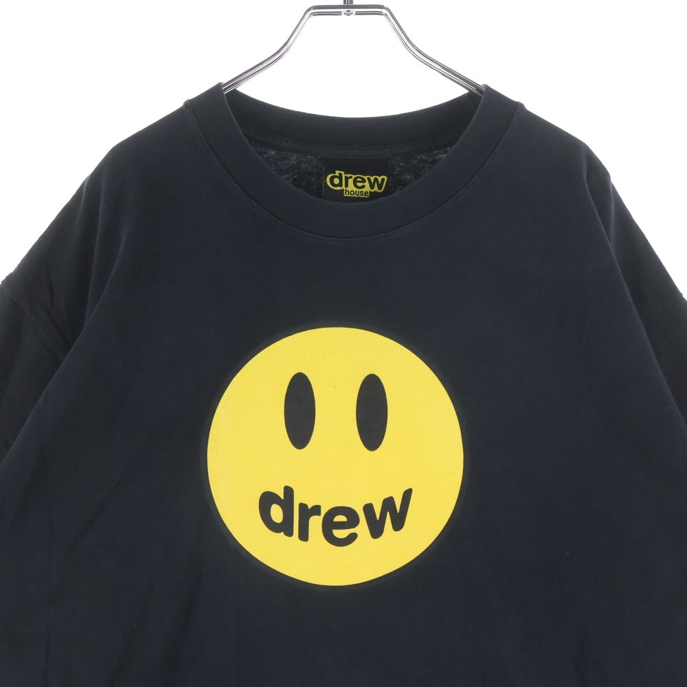 drew house(ドリューハウス) マスコットTシャツ フロントロゴ 半袖カットソー コットン ブラック