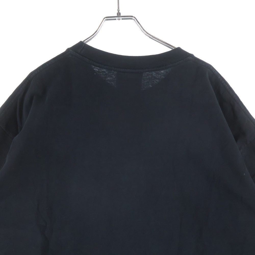 drew house(ドリューハウス) マスコットTシャツ フロントロゴ 半袖カットソー コットン ブラック