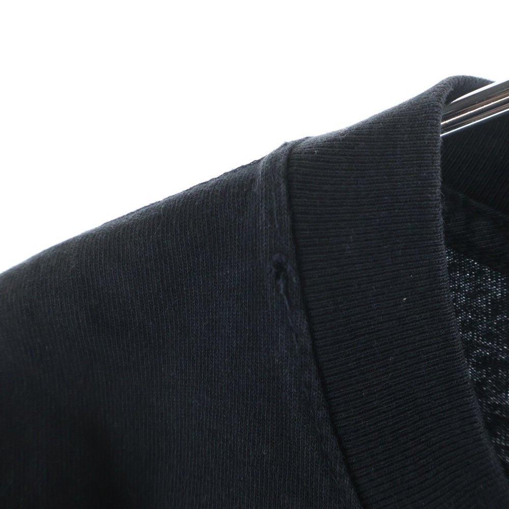 drew house(ドリューハウス) マスコットTシャツ フロントロゴ 半袖カットソー コットン ブラック