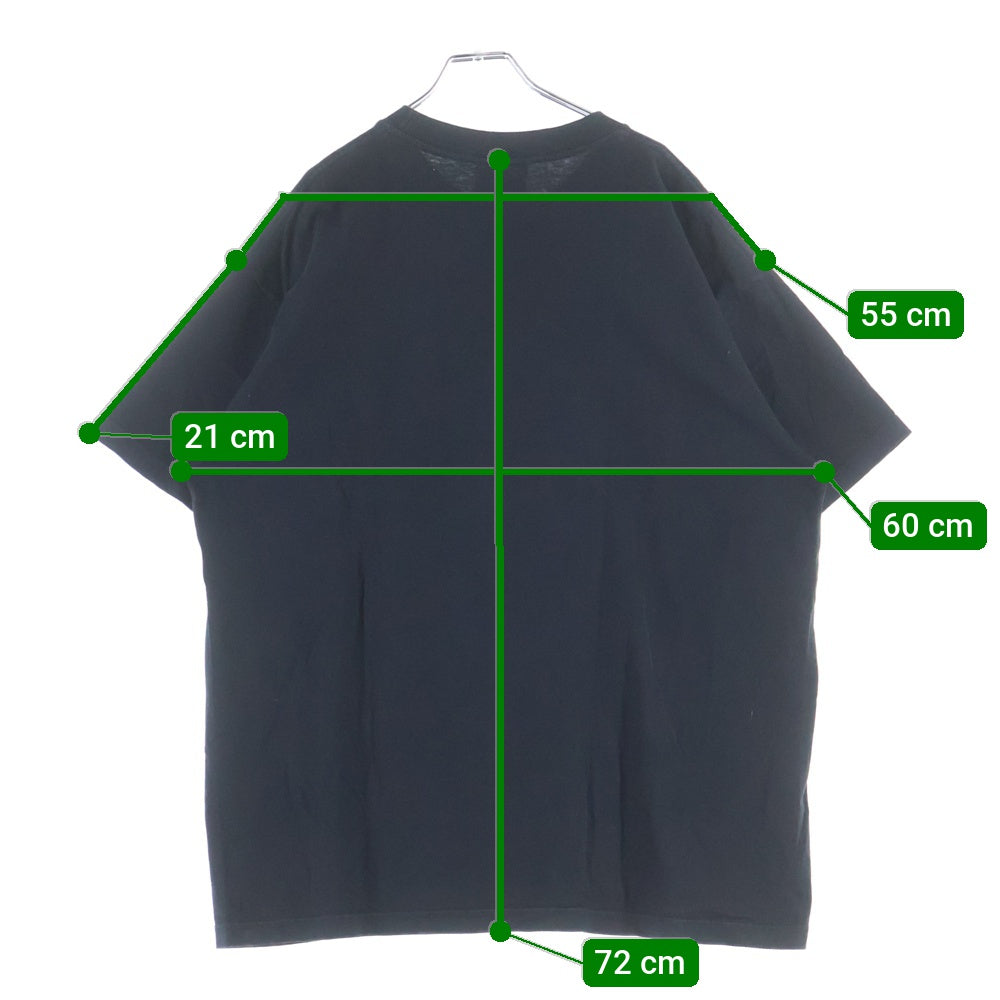 drew house(ドリューハウス) マスコットTシャツ フロントロゴ 半袖カットソー コットン ブラック