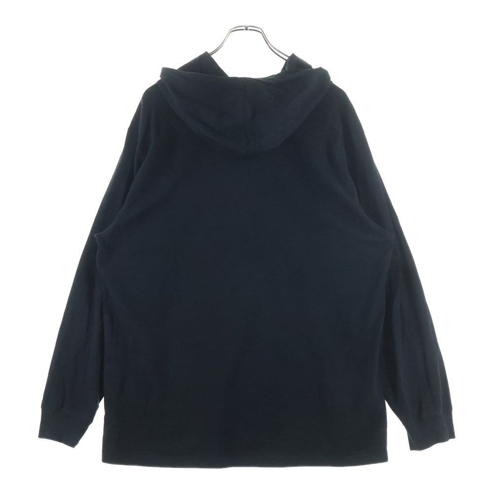 SUPREME(シュプリーム) 22SS Dragon Hooded L/S ドラゴン刺繍 プルオーバーパーカー ブラック