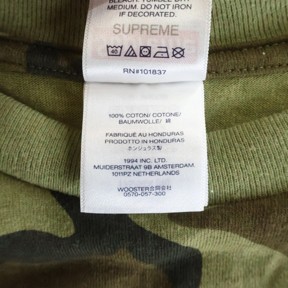 SUPREME(シュプリーム) Target Tee S/S Woodland Camo バックプリント 半袖Tシャツカットソー カモ