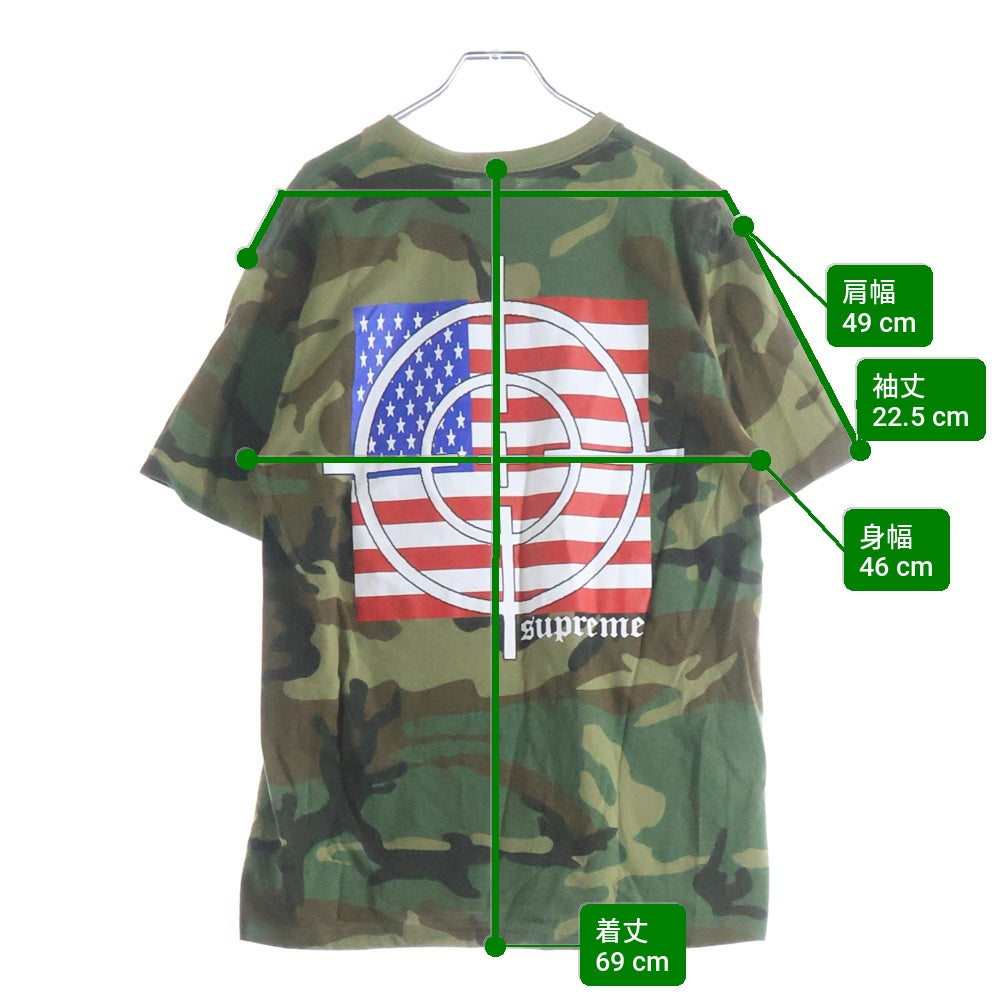 SUPREME(シュプリーム) Target Tee S/S Woodland Camo バックプリント 半袖Tシャツカットソー カモ