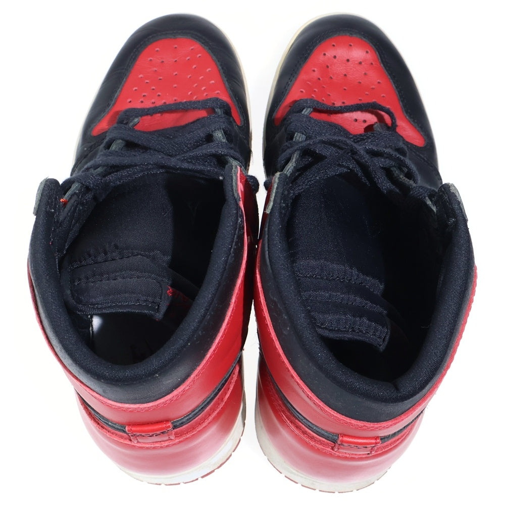 NIKE(ナイキ) 【観賞用 1994年製】 AIR JORDAN1 BRED エアジョーダン1 ブレッド ハイカットスニーカー ブラック/レッド US8.5/26.5cm 130207-061