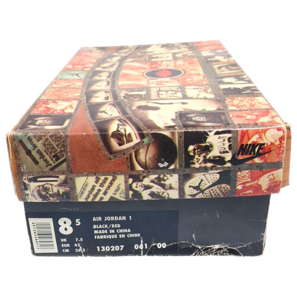 NIKE(ナイキ) 【観賞用 1994年製】 AIR JORDAN1 BRED エアジョーダン1 ブレッド ハイカットスニーカー ブラック/レッド US8.5/26.5cm 130207-061