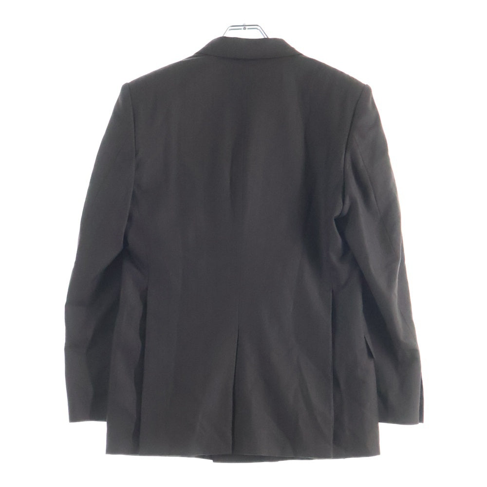 LITTLEBIG(リトルビッグ) 22AW Striped Fly Front Jacket ストライプフライフロントジャケット テーラードジャケット ブラウン LB223-JK04