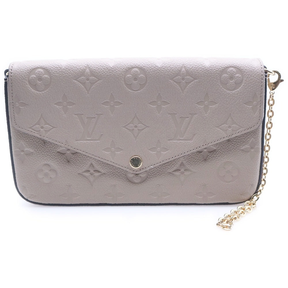 LOUIS VUITTON(ルイヴィトン) ポシェット・フェリシー モノグラム・アンプラント トゥルトレール チェーンショルダーバッグ グレージュ レディース M82609