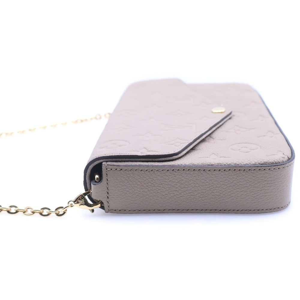 LOUIS VUITTON(ルイヴィトン) ポシェット・フェリシー モノグラム・アンプラント トゥルトレール チェーンショルダーバッグ グレージュ レディース M82609