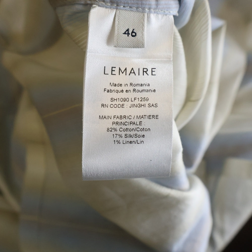 LEMAIRE(ルメール) PYJAMA SHIRT 長袖ストライプシャツ パジャマシャツ マルチカラー