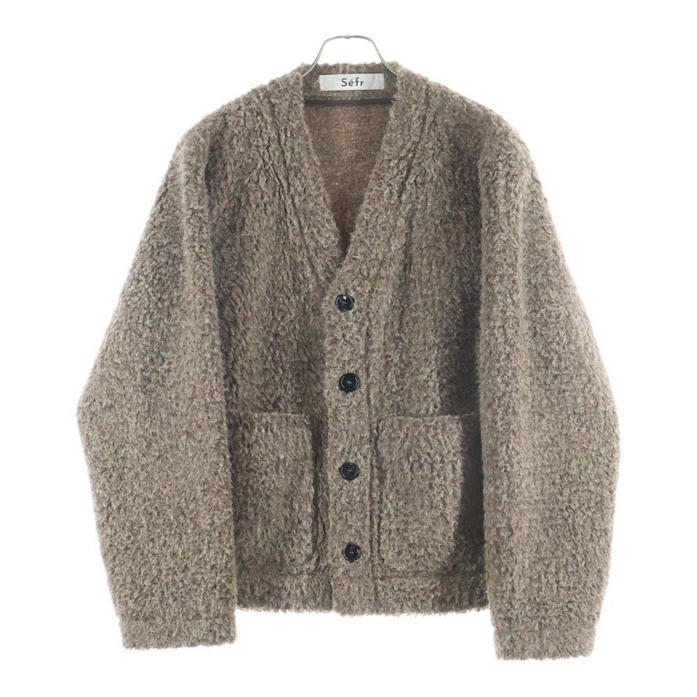 Sefr(セファ) Arlo Cardigan カーディガン アクリル ブラウン 316-25-0361
