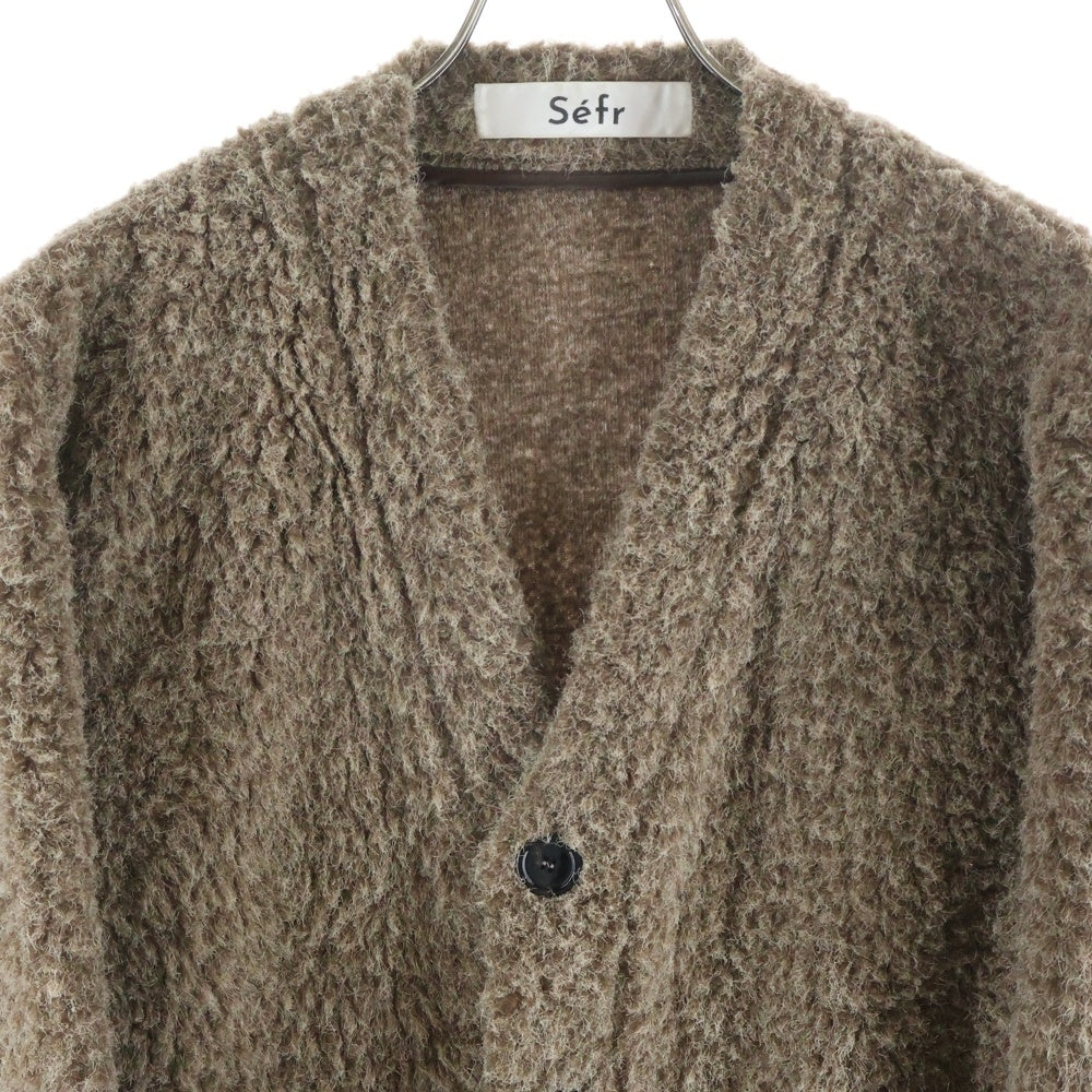 Sefr(セファ) Arlo Cardigan カーディガン アクリル ブラウン 316-25-0361