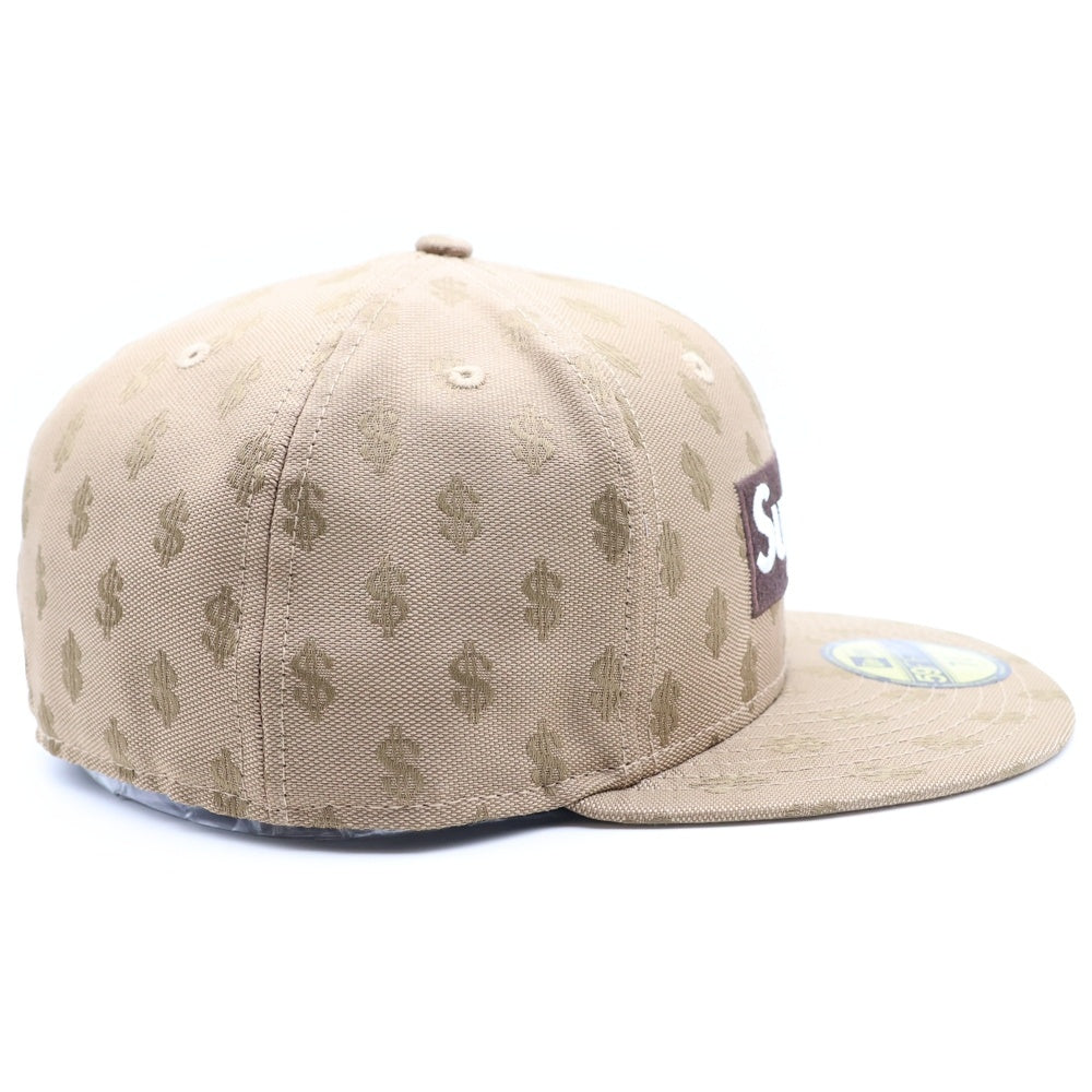 SUPREME(シュプリーム) × NEW ERA 59FIFTY キャップ ドルマーク 総柄 ブラウン G28 10262017