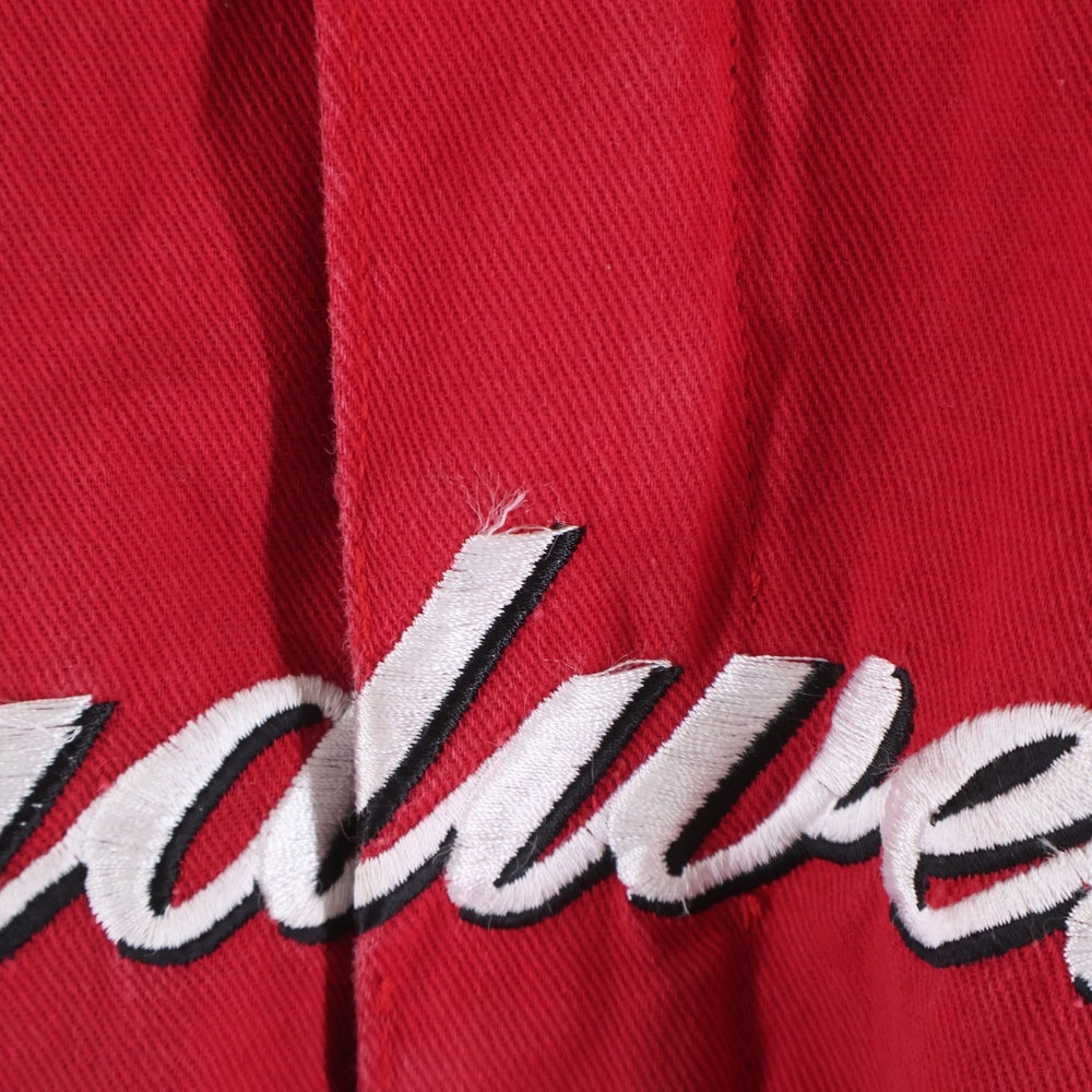 NO BRAND(ノーブランド) WINNERS CIRCLE Budweiser 両面刺繍入り レーシングジャケット レッド