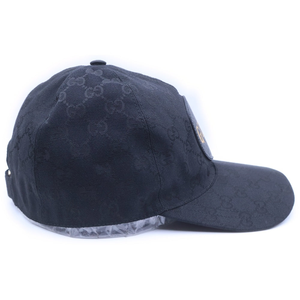 GUCCI(グッチ) GGキャンバス GGロゴ ベースボールキャップ 帽子 ブラック 576253