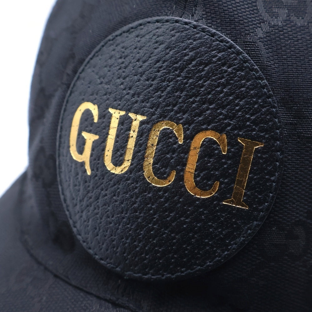 GUCCI(グッチ) GGキャンバス GGロゴ ベースボールキャップ 帽子 ブラック 576253