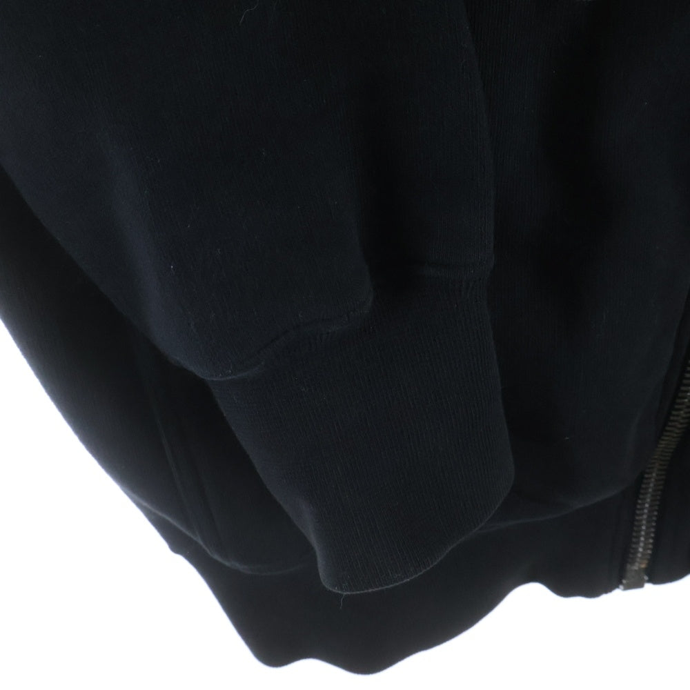 Rick Owens DRKSHDW(リックオウエンス ダークシャドウ) 22AW Jason S Hoodie ジップアップパーカー フーディー ブラック DU02B4276-FEP1