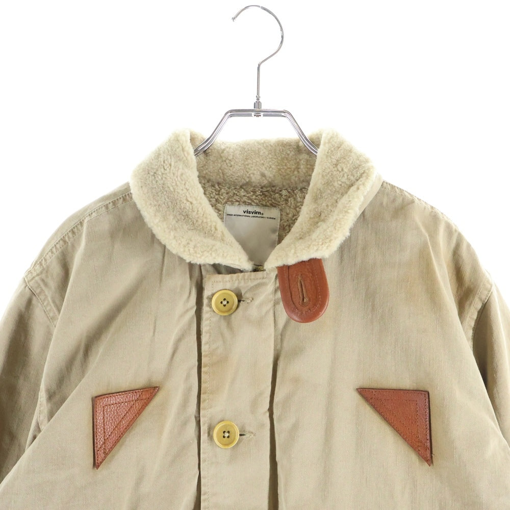 VISVIM(ヴィスヴィム) 14SS WINDSTOPPER DECKHAND JACKET ウィンドストッパー ミリタリー N-1デッキジャケット ベージュ VS0001576