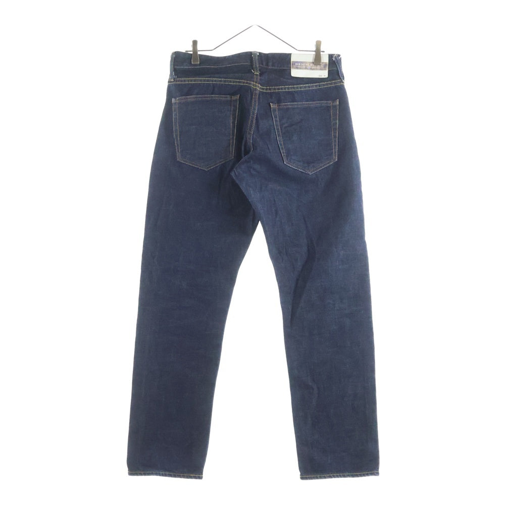 DENIM BY VANQUISH & FRAGMENT(デニムバイヴァンキッシュアンドフラグメント) 刺繍ロゴ 赤耳 セルビッチ 5ポケット ストレートデニムパンツ インディゴ VFP1005