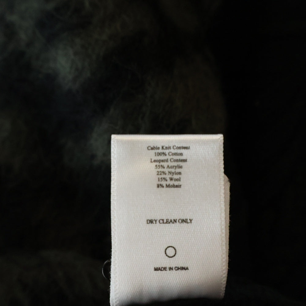 NO BRAND(ノーブランド) STAMPD(スタンプド)Cheetah Blocked Sweater チーター ブロックド ニットセーター ブラック