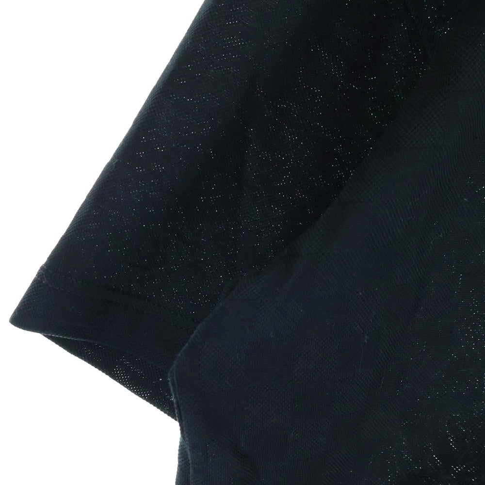 LOUIS VUITTON(ルイヴィトン) 25AW エンベリッシュド ダミエ 刺繍ロゴ 半袖Tシャツ カットソー ブラック RM252MM JUV HTY10W