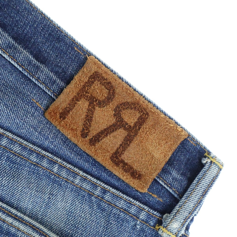 RRL(ダブルアールエル) USA製 LOW-STRAIGHT JEANS ストレートデニムパンツ インディゴ