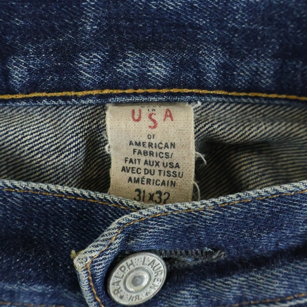 RRL(ダブルアールエル) USA製 LOW-STRAIGHT JEANS ストレートデニムパンツ インディゴ