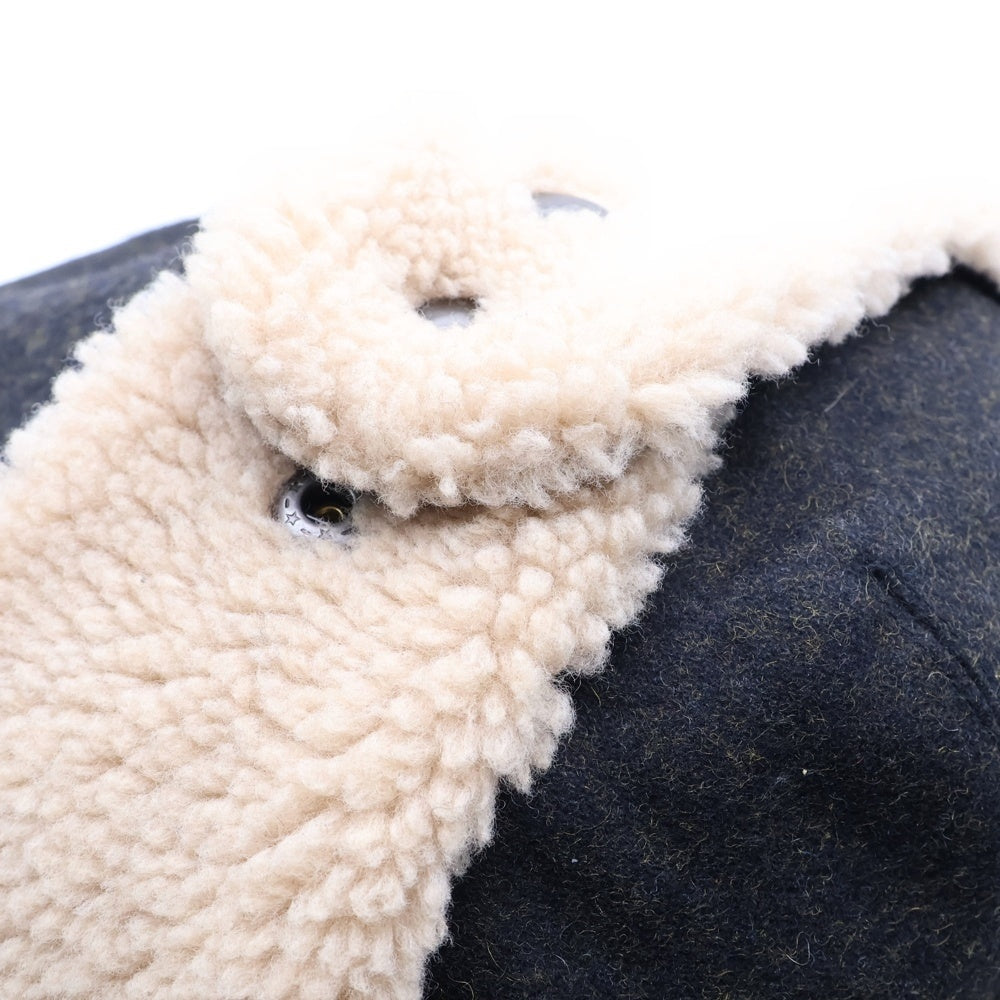 KANGOL(カンゴール) ×STABRIDGE the apartment The Apartment BUGATTI ボア ンチング グレー/ベージュ K4619PJ