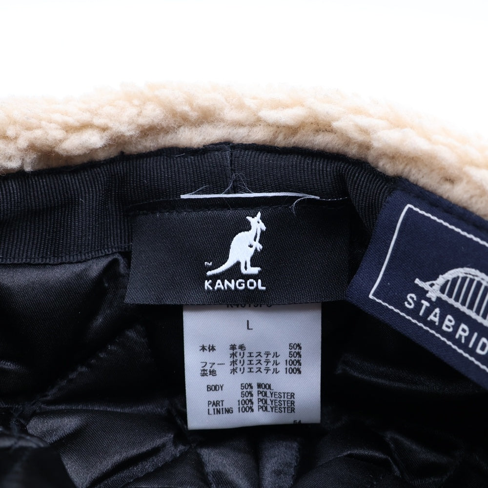 KANGOL(カンゴール) ×STABRIDGE the apartment The Apartment BUGATTI ボア ンチング グレー/ベージュ K4619PJ