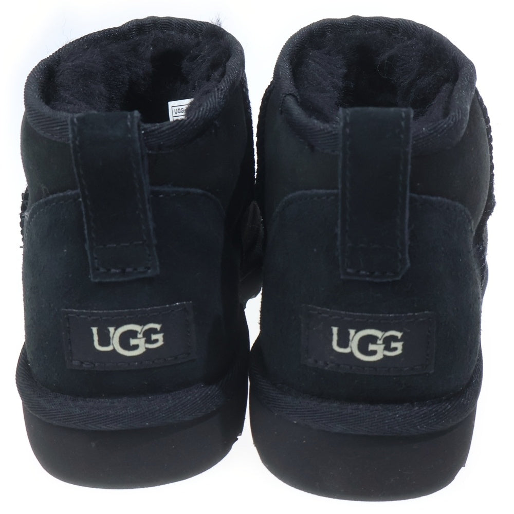 UGG(アグ) M CLASSIC ULTRA MINI ムートンブーツ ブラック US10/28cm 1137391
