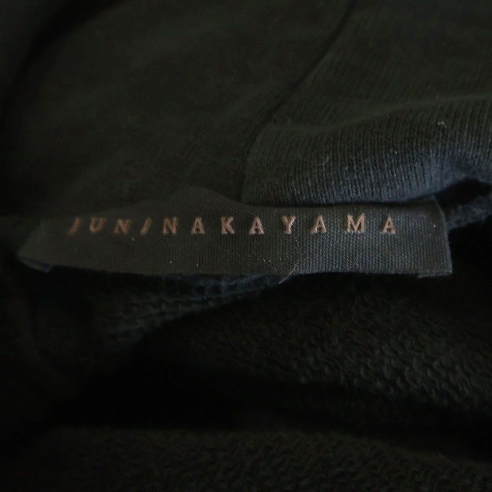 JUN / NAKAYAMA(ジュンナカヤマ) 25SS NUN HOODIE プルオーバーパーカー フーディー ブラック